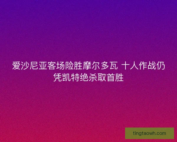 爱沙尼亚客场险胜摩尔多瓦 十人作战仍凭凯特绝杀取首胜