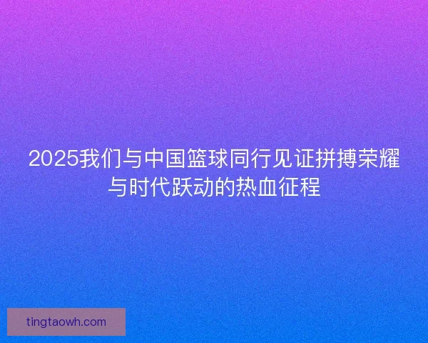 2025我们与中国篮球同行见证拼搏荣耀与时代跃动的热血征程 2025我们与中国篮球同行见证拼搏荣耀与时代跃动的热血征程