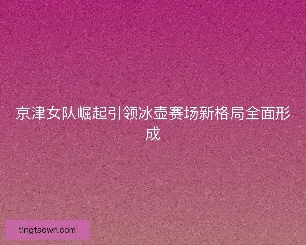 京津女队崛起引领冰壶赛场新格局全面形成